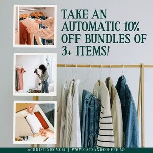 Bundle Deal! 10% Off 3 or More Items!